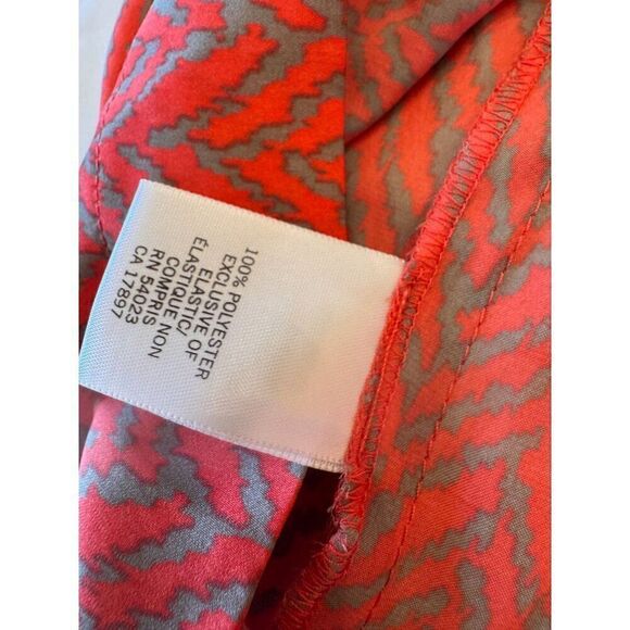 Banana Republic Red Chevron Print Mini Skirt Sz M EUC Summer Style, Preppy - Picture 10 of 10